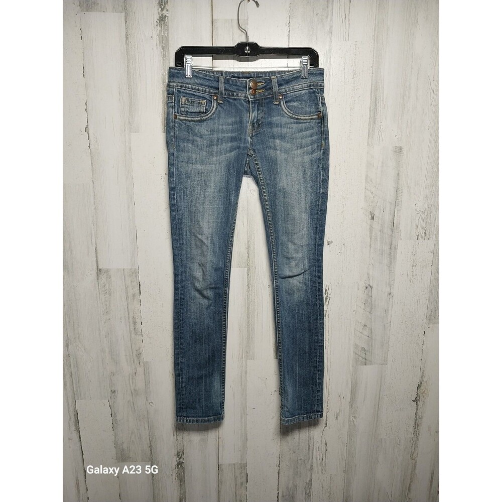 Vigoss The New York Skinny Jeans Women's Size 26 Medium Wash Flap Pockets